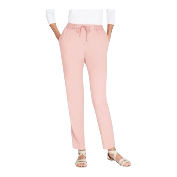 Talbots Pink Easy Drawstring Pant Old Money Preppy Size 3x Petite RD1 - Picture 1 of 5